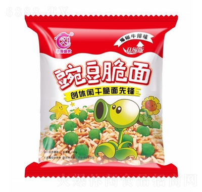 慕容盛世豌豆脆面爆椒牛排味