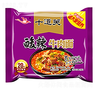 思圓-十道關酸辣牛肉面袋裝