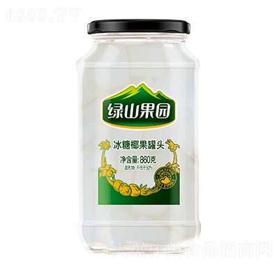 綠山果園冰糖椰果罐頭860g
