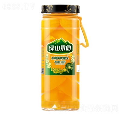 綠山果園冰糖長(zhǎng)壽黃桃罐頭460g