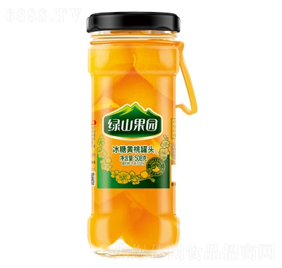 綠山果園冰糖長(zhǎng)壽黃桃罐頭508g