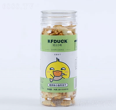 功夫小鴨數(shù)字形餅干（蔬菜味）