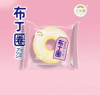 三沁園白桃風味布丁圈
