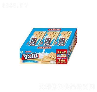 珍珍牛奶味夾心威化餅干360克