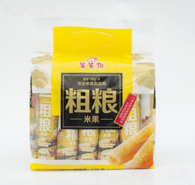笨笨狗粗糧米果（蛋黃味）膨化食品