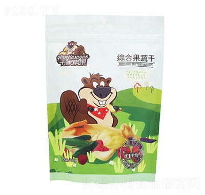 千家素果綜合果蔬干蔬菜脆果干休閑食品100g