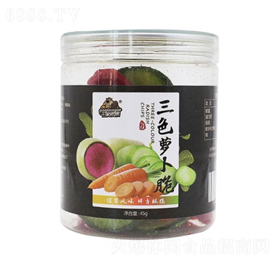 千家素果三色蘿卜脆休閑零食辦公室下午茶45g