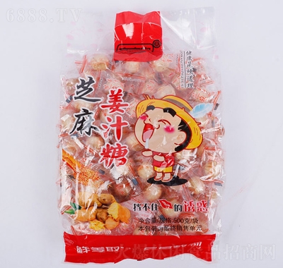 甜小旺姜汁糖芝麻味年貨網(wǎng)紅零食糖果婚慶喜糖