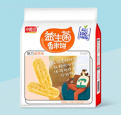 小帥才益生菌魅力醬香味香米餅233g公室追劇休閑食品