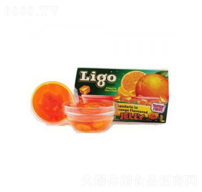 ligo橙味桔子果凍布丁盒裝下午茶食品代理招商