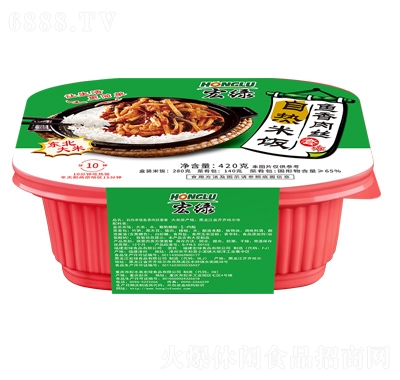 宏綠魚香肉絲420g濕米飯懶人即食網(wǎng)紅零食