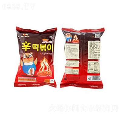 慈恩島韓國進(jìn)口膨化食品辣炒年糕條110g網(wǎng)紅零食休閑小吃