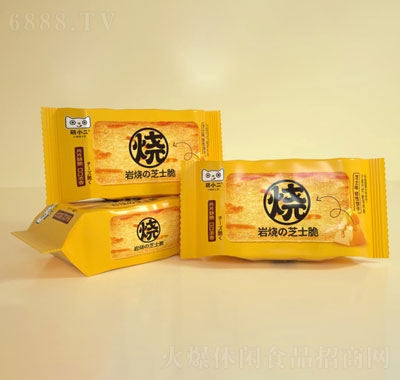 萌小二巖燒芝士脆餅干休閑追劇零食