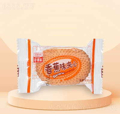 瑞絲香蕉味夾心餅干零食休閑追劇辦公