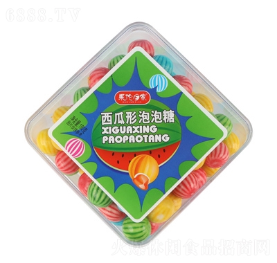 果倫E家西瓜泡泡糖180g休閑零食糖果