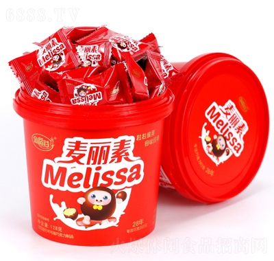 金稻谷128g麥麗素牛奶夾心巧克力球桶裝
