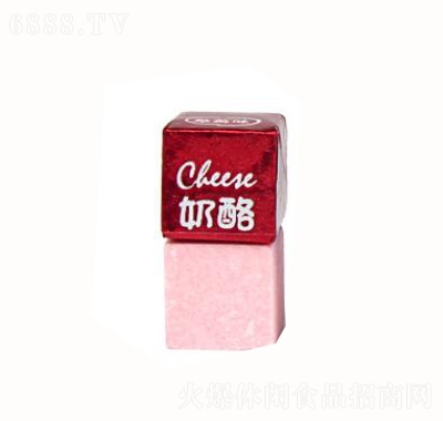 悠然派奶酪方塊糖草莓味休閑零食