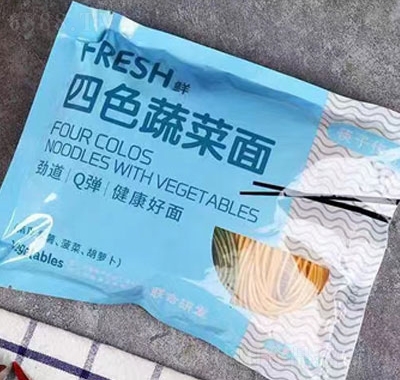 筷子傳奇四色蔬菜面半干面方便食品400克