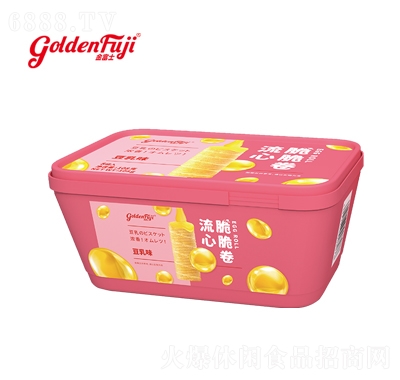 金富士100克流心脆脆卷（豆乳味）辦公休閑追劇零食