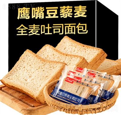 德萊克鷹嘴豆藜麥全麥吐司面包零食早餐充饑代餐食品