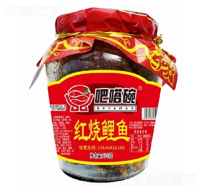 吧嗒碗魚干零食紅燒鯉魚400g