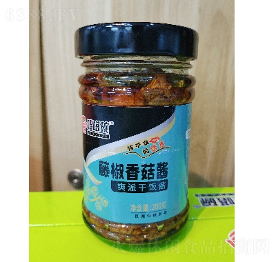 吧嗒碗爽派干飯醬香菇醬（藤椒味）