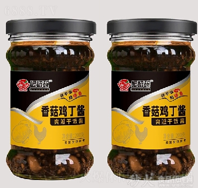 吧嗒碗爽派干飯醬香菇雞丁醬200g