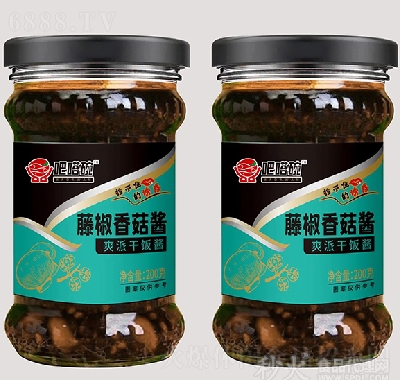 吧嗒碗爽派干飯醬香菇雞丁醬（藤椒味）