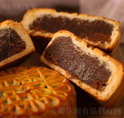 百齡麥傳統(tǒng)廣式中秋節(jié)月餅紅豆沙