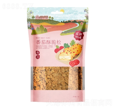 興源祥兒童肉松酥清真批發(fā)220g壽司用拌飯海苔雞肉松休閑食品番茄味